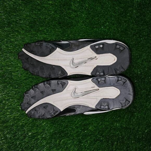 Nike Power Channel Cleats Baseball Softball Black White 318442-011 Men's Size 12 - Picture 6 of 9